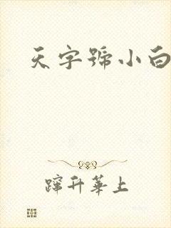 天字号小白脸