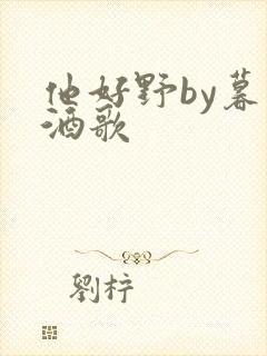 他好野by暮色酒歌封面