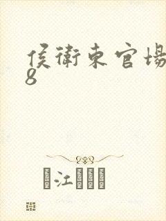 侯卫东官场笔记8封面