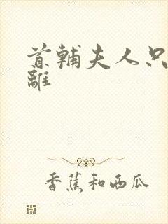 首辅夫人只想和离