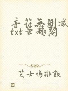 音符无删减全文txt笔趣阁封面