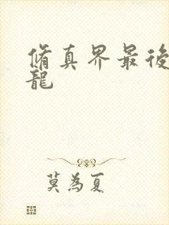 修真界最后一条龙