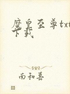 魔皇至尊txt下载