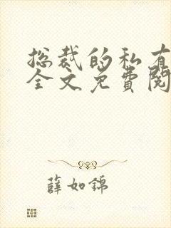 总裁的私有宝贝全文免费阅读