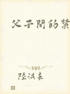 父子间的禁忌封面
