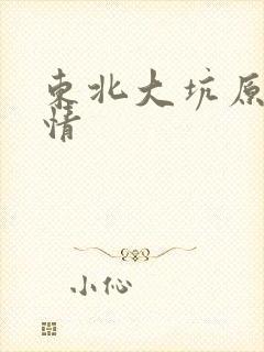 东北大坑原始激情