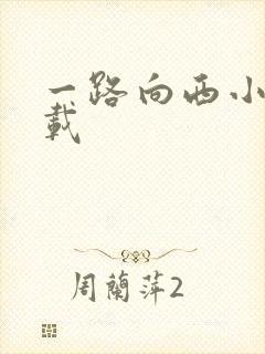 一路向西小说下载封面