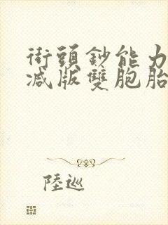 街头钞能力无删减版双胞胎
