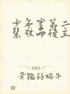 少年宾第二部珏慧破而后立