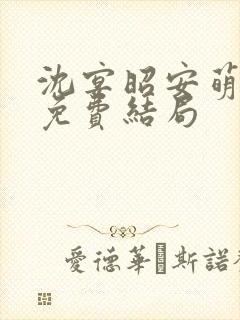 沈宴昭安萌全文免费结局