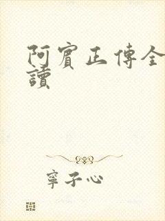 阿宾正传全文阅读