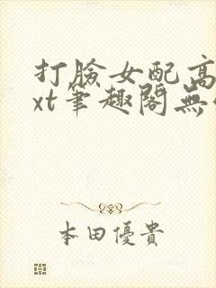 打脸女配高攀txt笔趣阁无弹窗