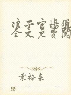 浪子官场猎艳记全文免费阅读