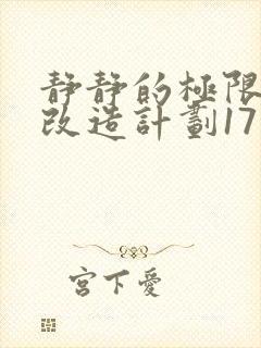 静静的极限自我改造计划17