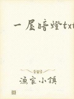 一屋暗灯txt