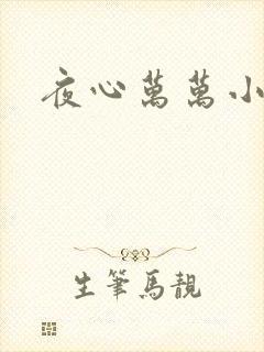 夜心万万小说