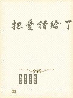把爱错给了你
