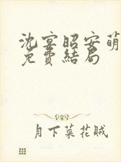 沈宴昭安萌全文免费结局