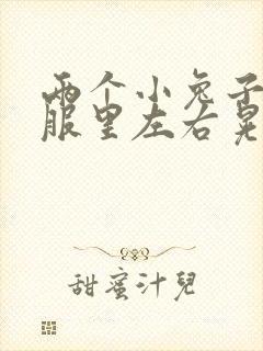 两个小兔子在衣服里左右晃