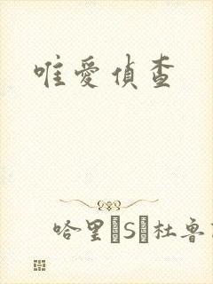 唯爱侦查