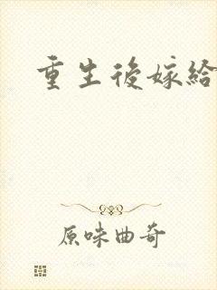重生后嫁给三叔封面