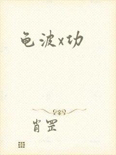 龟波x功封面