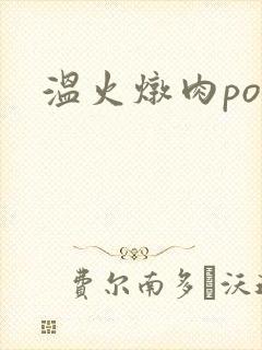 温火炖肉pop封面