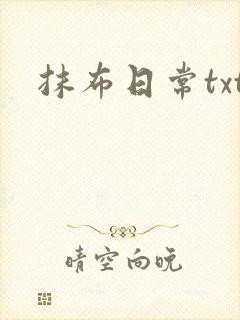 抹布日常txt封面