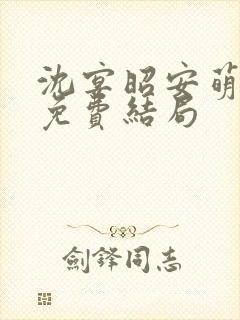 沈宴昭安萌全文免费结局封面