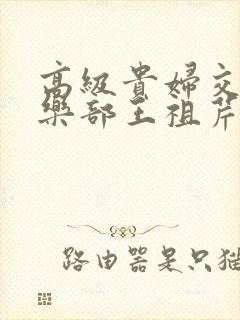 高级贵妇交换俱乐部王祖芹封面