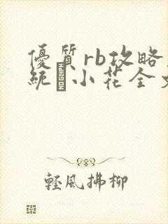 优质rb攻略系统寀小花全文免费阅读