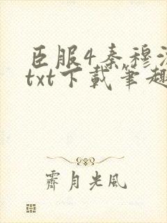 臣服4秦穆沈流txt下载笔趣阁封面