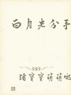 白月光分手日常封面