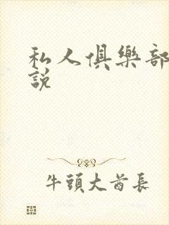 私人俱乐部 小说封面