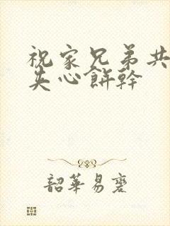 祝家兄弟共享后夹心饼干