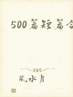 500篇短篇合封面