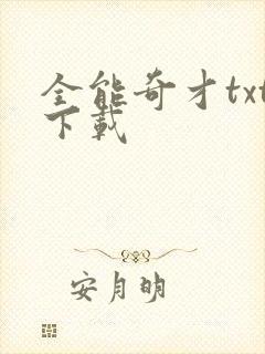 全能奇才txt下载