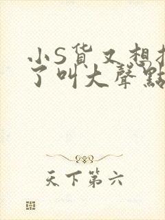 小S货又想挨C了叫大声点小封面