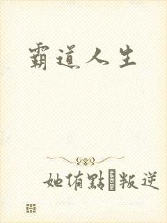 霸道人生封面