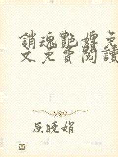 销魂艳婢免费全文免费阅读封面