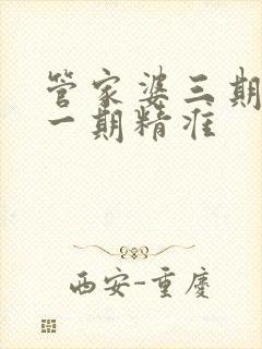 管家婆三期必开一期精准