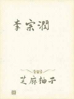 李宗润封面