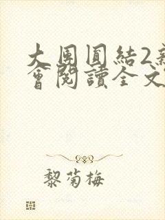 大团圆结2亲情会阅读全文封面