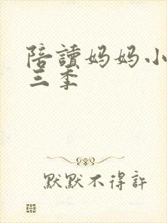 陪读妈妈小说第三季封面