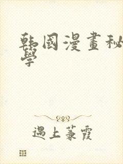 韩国漫画秘密教学封面