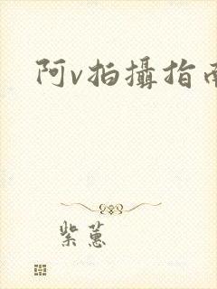 阿v拍摄指南