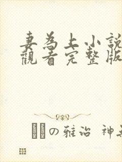 妻为上小说免费观看完整版笔趣阁