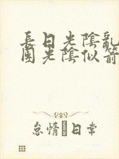 长日光阴乱作一团光阴似箭必读