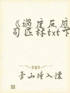 《过度反应》阿司匹林txt下载封面