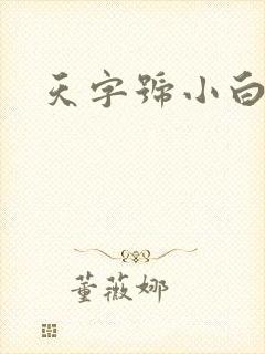 天字号小白脸